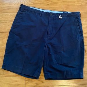 Polo Ralph Lauren Navy Flat Front Stretch Classic Fit Shorts Men’s size 42